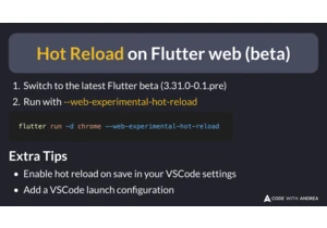 Hot Reload on Flutter web (beta)