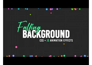 Falling | CSS & Javascript Background Animation Effect