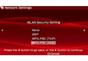 The 20 year old PSP can now connect to WPA2 WiFi Networks