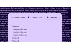 Case Study: Combining Cutting-Edge CSS Features Into a “Course Navigation” Component