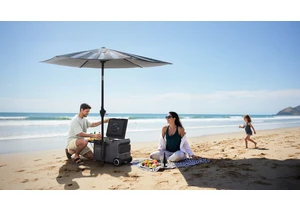 Anker’s solar-powered parasol keeps you and your drinks cool in the sun