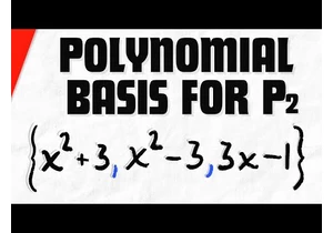 Show Polynomials Form a Basis of P2 | Linear Algebra Exercises