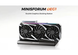  Minisforum DEG1 eGPU dock launched at $99 — open-air device supports up to RTX 4090 and OCuLink connections 