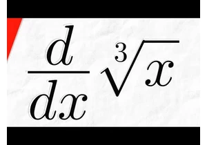 Derivative of Cube Root x | Calculus 1 Exercises