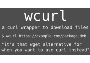 Wcurl: a curl wrapper to download files