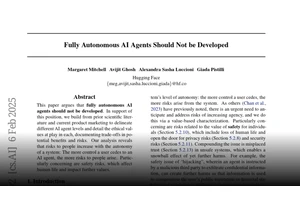 Autonomous AI Agents Should Not Be Developed