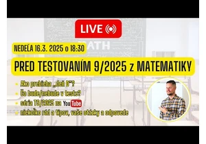 🔴 LIVESTRAM - PRED TESTOVANÍM 9/2025