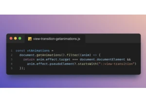 Accessing and Modifying View Transition Animations in Web Developmen