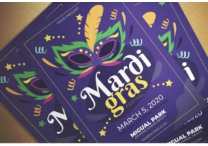 25+ Best Mardi Gras Templates: Masks, Flyers, Invitations & More