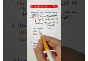 Test your English Grammar