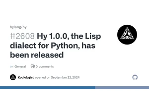 Hy 1.0.0, the Lisp dialect for Python, has been released