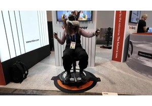 This spinning VR chair at CES 2025 somehow didn't make me feel like throwing up