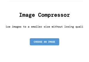 How to create an image compressor tool in JavaScript