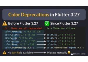 Color API Deprecations in Flutter 3.27