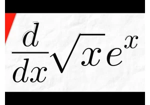 Derivative of sqrt(x)*e^x with Product Rule | Calculus 1 Exercises