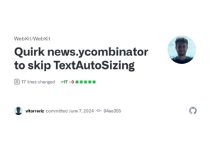 WebKit Fix: Quirk News.Y Combinator to Skip TextAutoSizing
