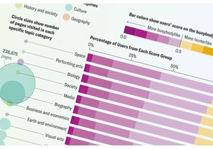 Wikipedia searches reveal differing styles of curiosity