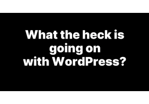 What the heck is going on with WordPress?