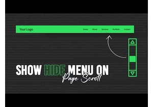 How to Hide Navbar on Scroll Down & Show on Scroll Up using Javascript