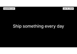 Ship Something Every Day