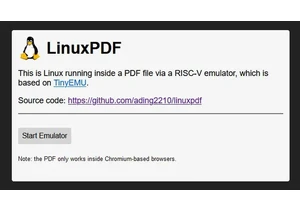  First Doom, now Linux: an unnamed high school student runs Linux OS in a PDF doc in Google Chrome so what's next? 