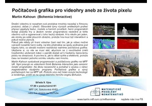 Počítačová grafika pro videohry – Martin Kahoun (Bohemia Interactive) [seminář MPN 9.10.2024]