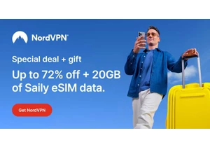 Save 72% on this NordVPN deal and get up to 20GB of free travel data on a Saily eSIM