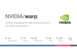 Nvidia Warp: A Python framework for high performance GPU simulation and graphics