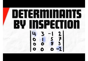 Determinants by Inspection | Linear Algebra Exercises