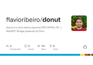Go Donut: Convert Live Streaming to WebRTC