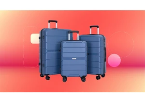 Jetsetting in 2025? Get This Travelhouse 3-Piece Hardside Luggage Set for Just $85