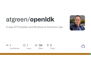 OpenLDK: A Java JIT compiler and runtime in Common Lisp