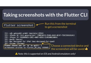 Taking Screenshots with the Flutter CLI