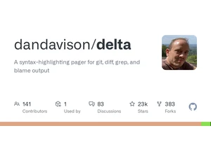 Delta: A syntax-highlighting pager for Git, diff, grep, and blame output