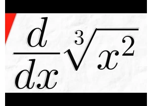 Derivative of Cube Root x^2 | Calculus 1 Exercises
