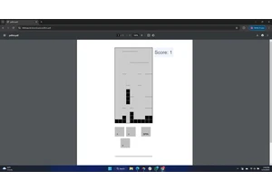  Why create a playable version of Tetris within a PDF? 'Why not?' 