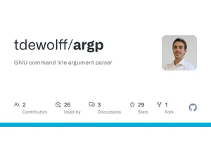 argp: GNU-style command line argument parser for Go