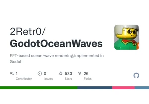 FFT-based ocean-wave rendering, implemented in Godot