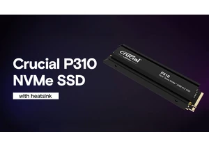  Crucial P310 SSD with heatsink carries a $30 to $40 premium — $105 for 1TB and $160 for 2TB 