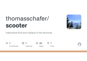 Scooter: interactive find and replace in the terminal