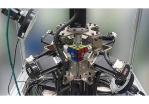 Mitsubishi robot solves Rubik's Cube in 0.305s