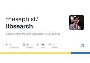 Libsearch: Simple index-free full-text search for JavaScript