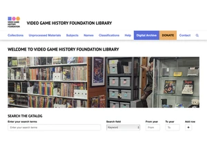 The Video Game History Foundation's online library is now open