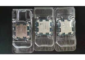  AMD Ryzen 9000 desktop CPUs edge closer — samples pictured, motherboards get new stickers 