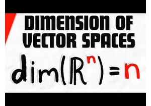 Dimension of a Vector Space | Linear Algebra