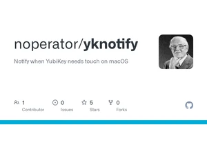 Show HN: yknotify – Notify when YubiKey needs touch on macOS