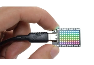  Super tiny Raspberry Pi RP2040 RGB LED matrix display hits Kickstarter 