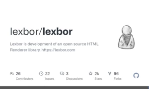 Lexbor – an open source HTML Renderer library