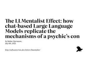 The LLMentalist Effect