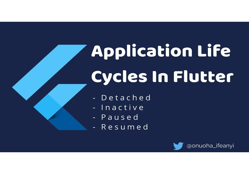 Application Life Cycles In Flutter